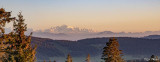 Vue sur les alpes depuis le chalet