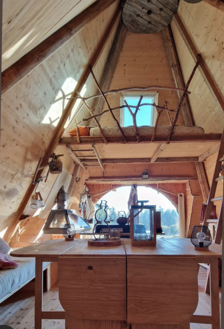 Intérieur hutte