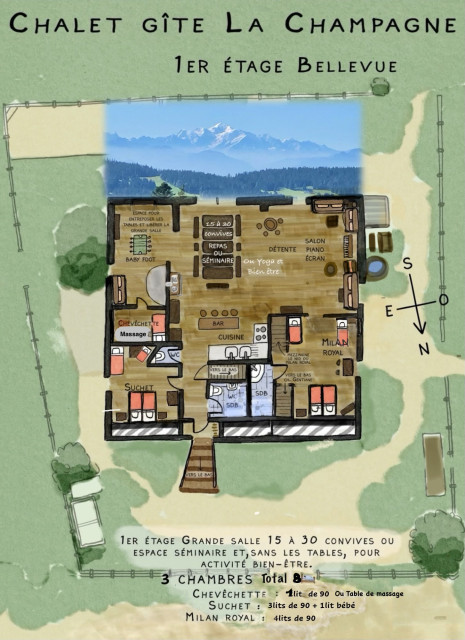 Plan étage Bellevue