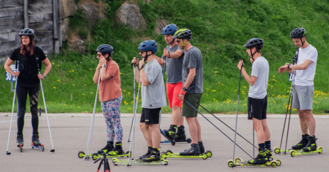 Ski roues