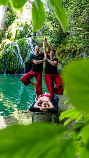 cascade source bleue