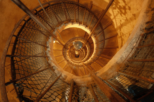 Escalier du Chateau de Joux