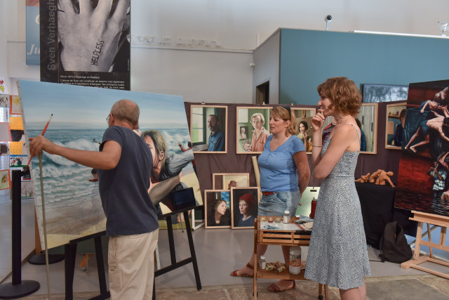 Salle d'exposition de la ferme familiale Courbet
