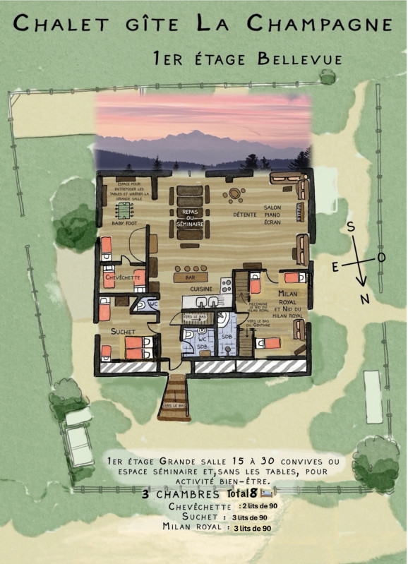 Plan étage Bellevue