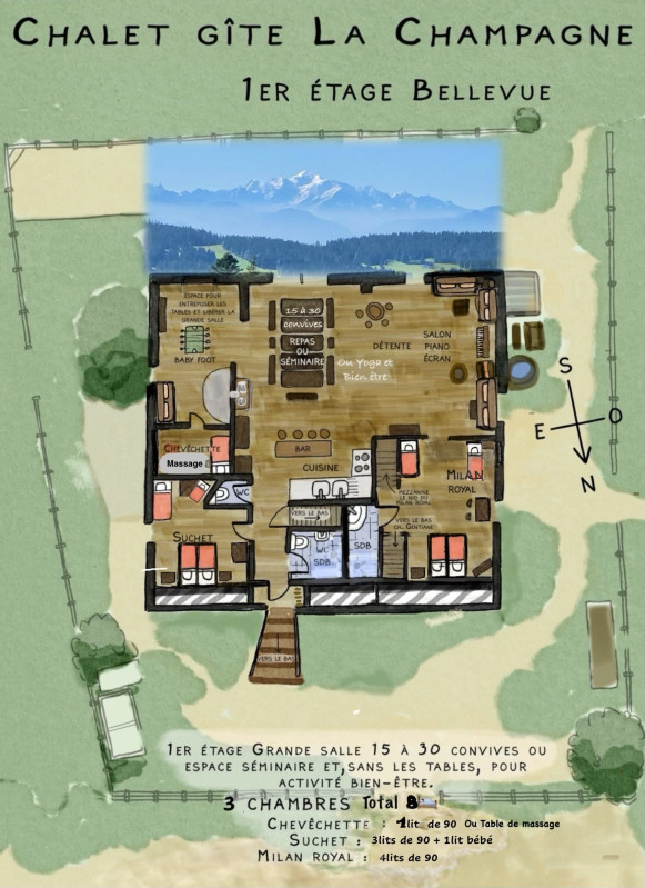 Plan étage Bellevue