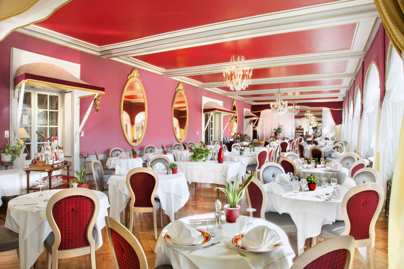 Restaurant Le Lac (vue salon rose-II)Pat.Sch.)