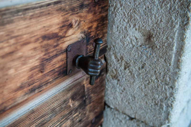 détail porte entrée