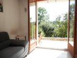 La terrasse vu depuis l'intérieur