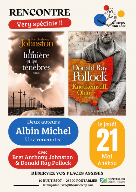 Rencontre Bret Anthony Johnston&Donald Ray Pollock