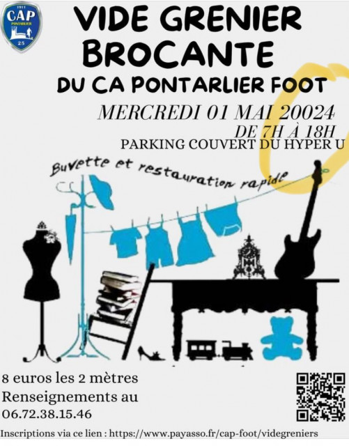 1 mai - Vide Grenier CAP Foot - Doubs