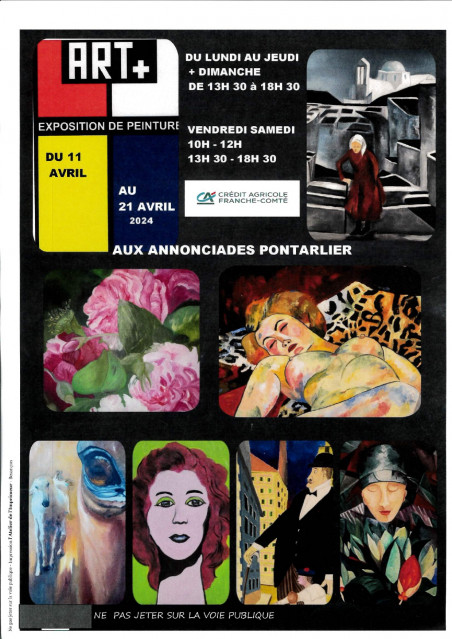 11 au 21 avril - art+ expo Pontarlier