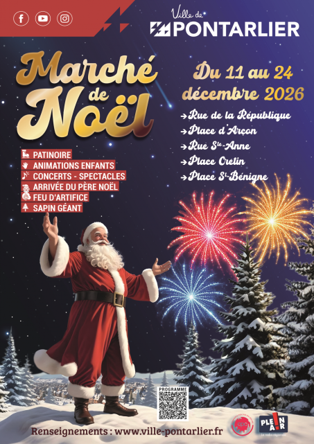 11 au 24 décembre - marché de noel - pontarlier - © ville de pontarlier 11 au 24 décembre - marché de noel - pontarlier