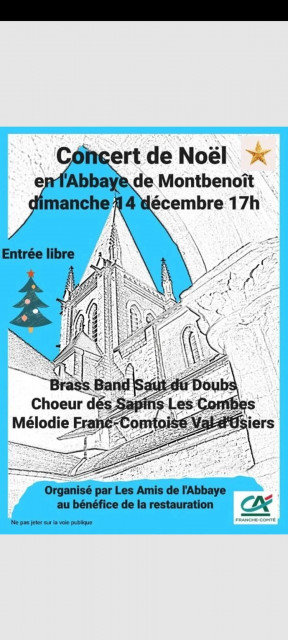 14 décembre - Concert Abbaye - Montbenoît