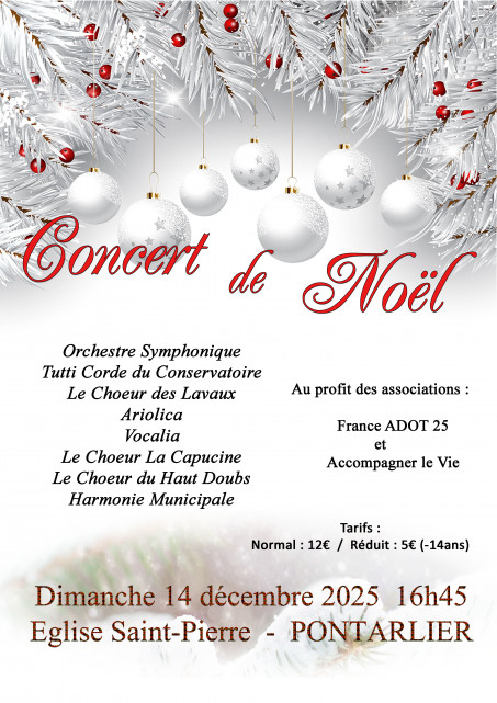 14 décembre - concert de Noël - Pontarlier