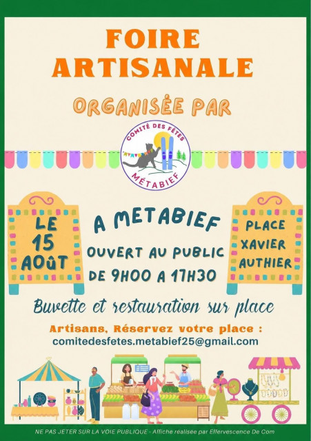 15 aout - marché artisanal - métabief