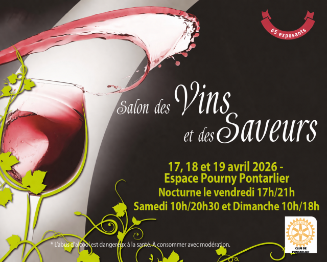 16-18 avril - Salon des Vins - Pontarlier