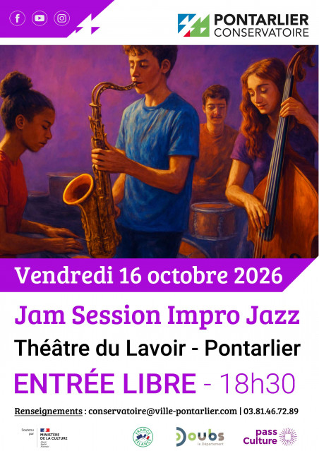 16 octobre - jam session - pontarlier - © conservatoire elie dupont 16 octobre - jam session - pontarlier