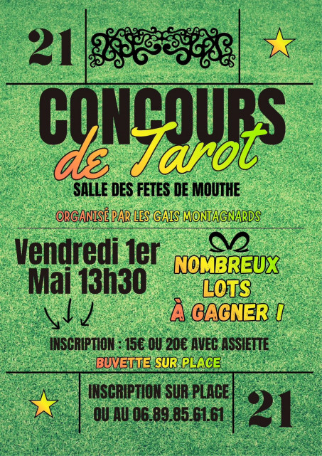 1er mai - concours Tarot - Mouthe