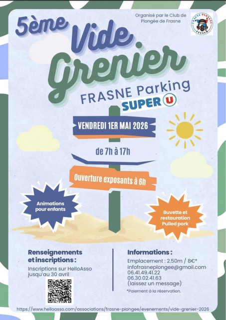 1er mai - vide grenier - frasne
