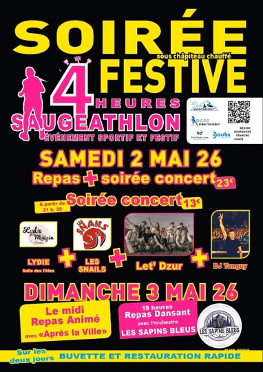 2-3 mai - Saugeathlon festivités - Maisons du Bois Lièvremont