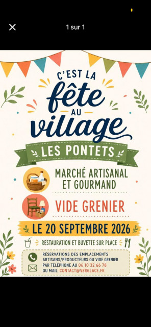 20 sept - fête du village - Les Pontets