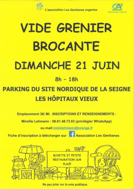 21 juin - vide grenier - Hôp Vieux