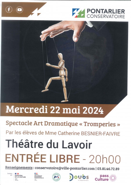 22 mai-Spectacle art dramatique-Pontarlier