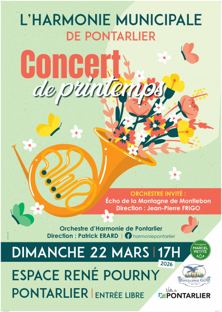 22 mars - Concert de Printemps - Pontarlier