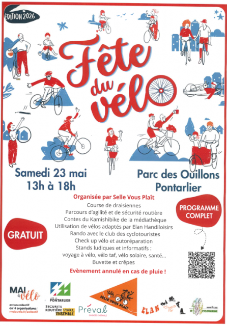 23 mai - fête du vélo - Pontarlier