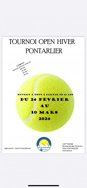 24 fév - tournoi tennis - pontarlier