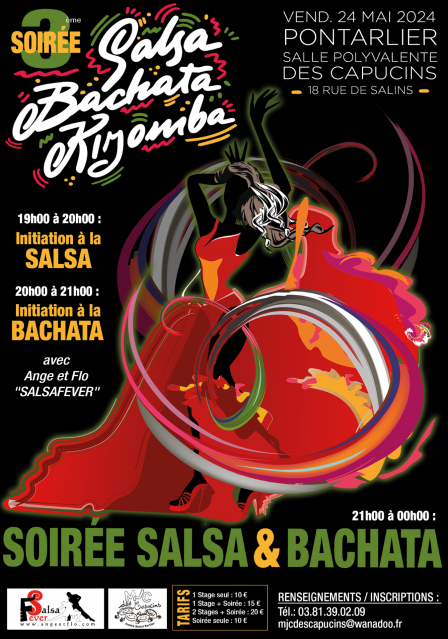 24 mai - soirée salsa & bachata - pontarlier