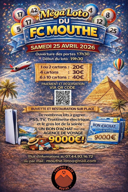 25 avril - Méga loto - Mouthe