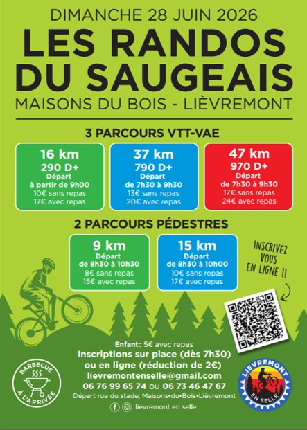 28 juin - Les randonnées du Saugeais - Lièvremont