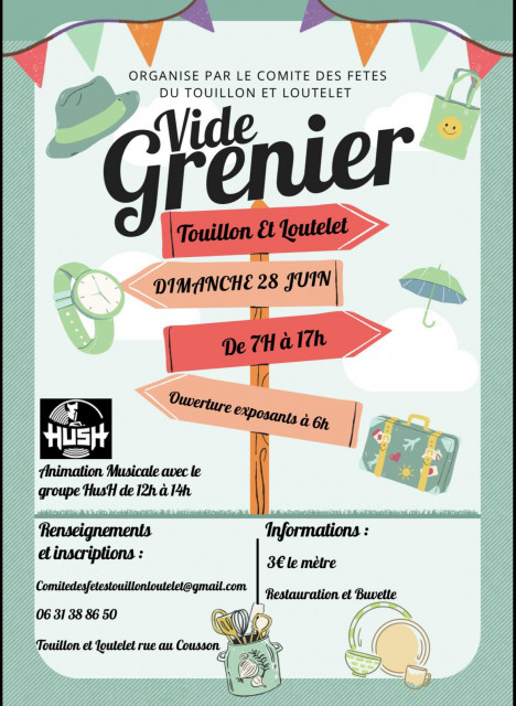 28 juin - vide grenier - Touillon