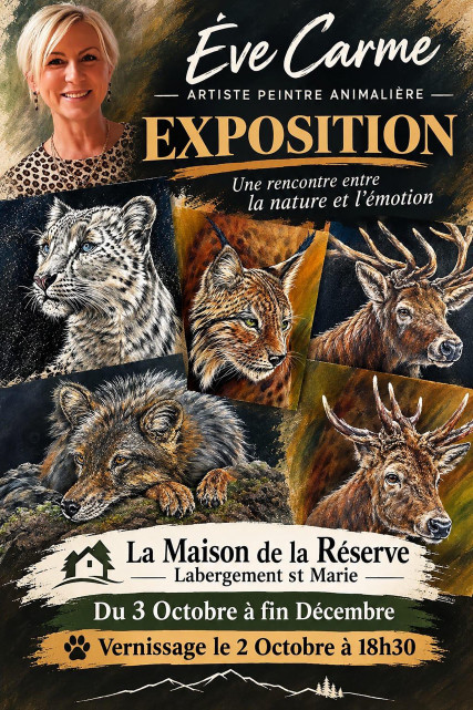 3 oct à décembre - expo - maison de la réserve