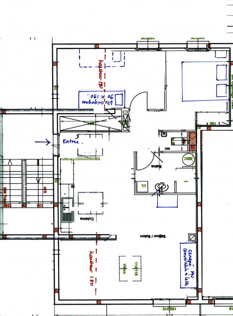 Plan de l'appartement.