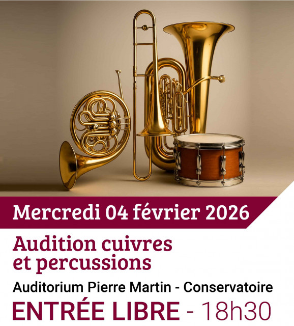 4 février - auditions cuivres et percussions - pontarlier