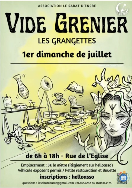 5 juil - vide grenier - Grangettes