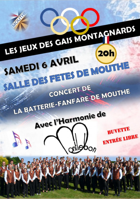 6 avril - concert gaies montagnards - mouthe
