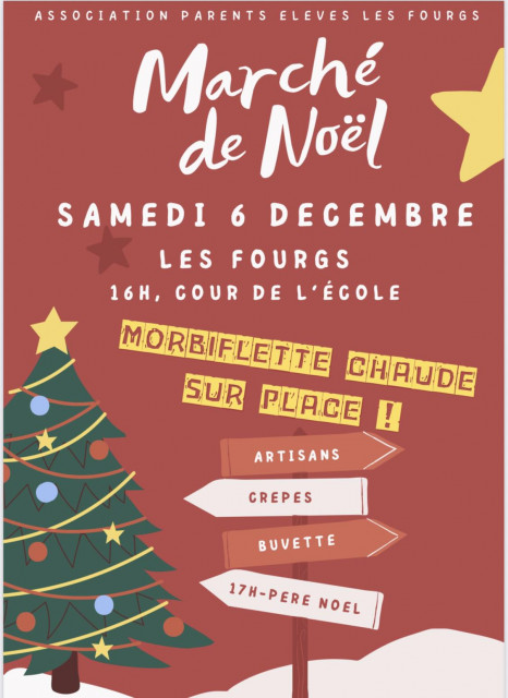 6 déc  - marché de noël - Les Fourgs