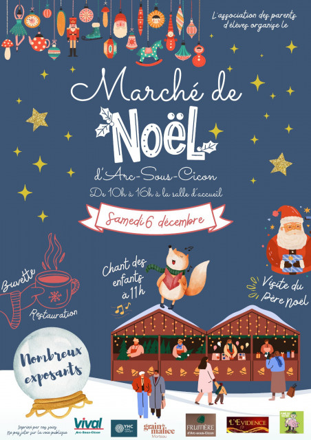 6 décembre - Marché de Noël - Arc sous Cicon