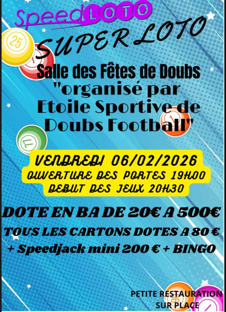 6 février - super loto - Doubs