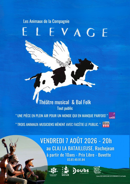 Affiche ELEVAGE la batailleuse - 1 - © CLAJ batailleuse Affiche ELEVAGE la batailleuse - 1