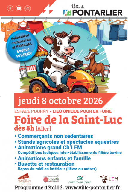 8 octobre - foire saint luc - pontarlier 8 octobre - foire saint luc - pontarlier