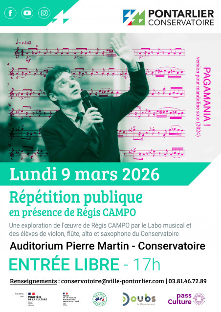 9 mars - Répétition publique  - pontarlier