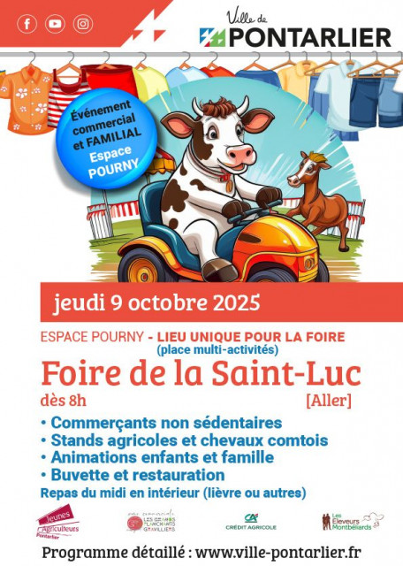 9 octobre - foire de la saint luc - pontarlier