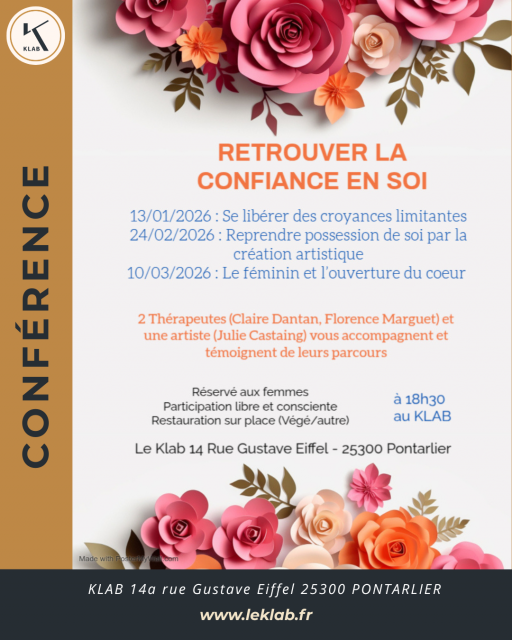 poste insta / fcb - Conférence Confiance en soii