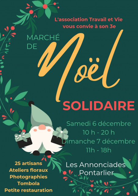 Affiche Marché de Noël 2025