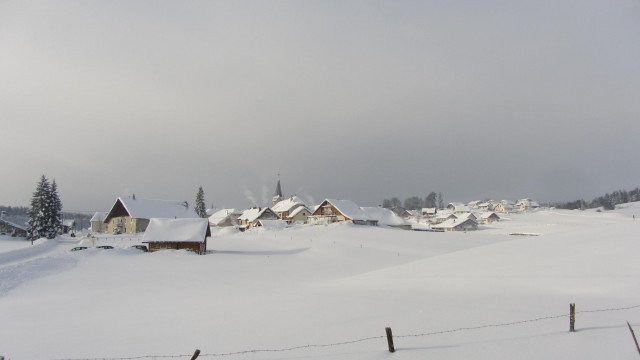 Village en hiver
