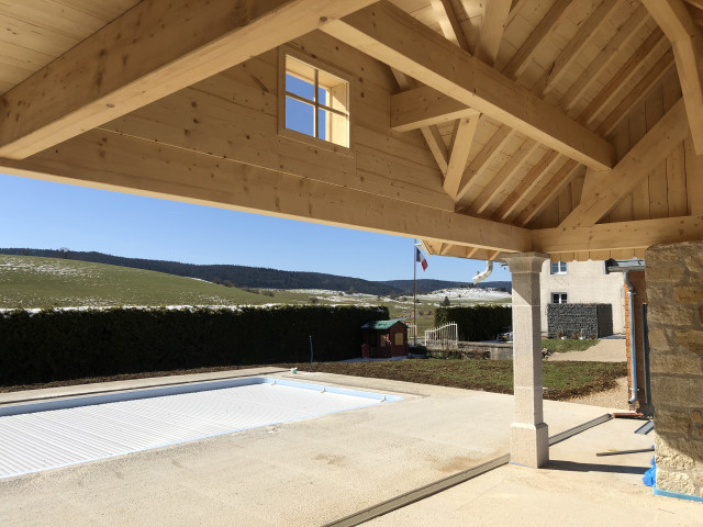 pool house et vue piscine